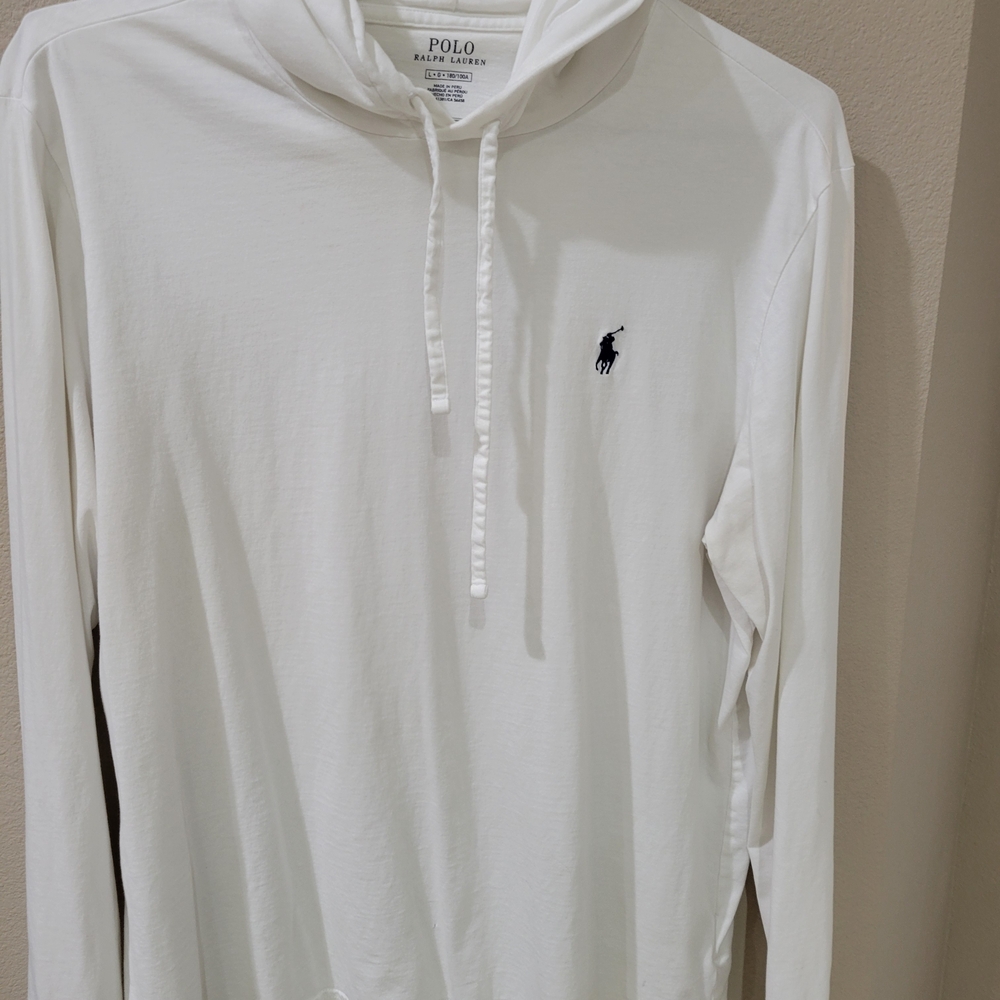 Polo by Ralph Lauren Classic White Tshirt Hoodie